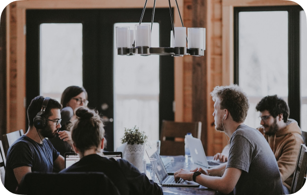 Dev team brainstorming